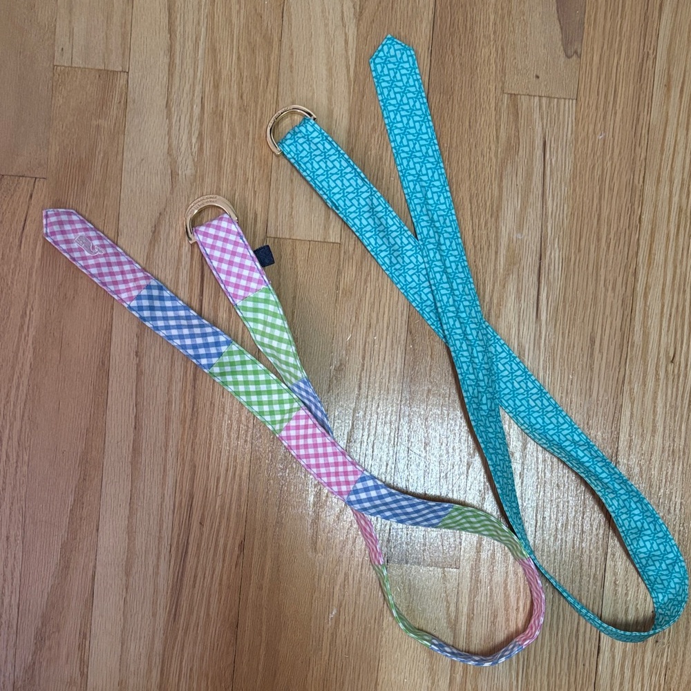 Vineyard Vines Pink and Blue women’s belts